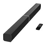 MZEIBO Sound Bar for Smart TV，80W Detachable Bluetooth Soundbar with Powerful Bass, 2-in-1 Home Theater Audio System, ARC/Optical/AUX Connectivity for TV/PC/Laptop/Game Console