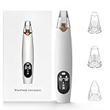 Gacavks Blackhead Remover Pore Vacuum, Electric Facial Pore Extractor with Silicone Probes & Vibration Tech, 3 Suction Levels Pore Cleaner for Facial Cleansing, USB Rechargeable