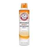 Arm & Hammer Invisible Body Powder Spray, Clear Talc-Free Body Odor & Sweat Control for Men & Women, Spray Body Powder for Women and Men, Arm and Hammer Body Spray Powder, 7 Oz (1 Pack)