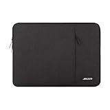 MOSISO Laptop Case 16 inch, 15-15.6 inch Laptop Sleeve Compatible with MacBook Pro 16 M4 M3 M2 M1, HP Acer Dell Lenovo ASUS Notebook, Polyester Vertical Computer Sleeve Bag with Pocket, Black