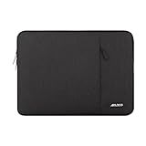 MOSISO Laptop Case 16 inch, 15-15.6 inch Laptop Sleeve Compatible with MacBook Pro 16 M4 M3 M2 M1, HP Acer Dell Lenovo ASUS Notebook, Polyester Vertical Computer Sleeve Bag with Pocket, Black