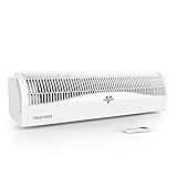 Vornado TRANSOM Window Fan with 4 Speeds, Remote Control, Reversible Exhaust Mode, Weather Resistant Case, Whole Room, Ice White