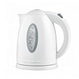 OVENTE 1.7L Electric Kettle with 1100W Fast Boiling Water, White KP72W