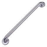 Amazon Basics Bathroom Handicap Safety Grab Bar, 36 Inch Length, 1.25 Inch Diameter, Holds up to 500LBs, ADA Compliant, Stainless Steel