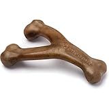 Benebone Wishbone Durable Dog Chew Toy for Aggressive Chewers, Real Bacon, Made in USA, Medium