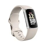 Google Fitbit Charge 6 - Fitness Tracker - Porcelain/Silver