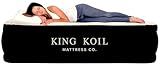 King Koil Luxury Queen Size Air Mattress with Built-in High-Speed Pump, 20" Adjustable Double High Premium Pillow Top Inflatable Airbed for Guests, Camping & Home (Manufacturer Warranty)