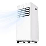 Coolblus Portable Air Conditioners, 3-in-1 AC Unit 12000 BTU Cools Up to 550 Sq.Ft. with Remote Control/Smart Sleep Mode/24Hrs Timer/Window Installation Kait & Filter Cleaning Brush, White-12000BTU
