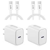 iPhone 18 17 16 15 Charger Fast Charging 10FT - 20W USB C Charger Block