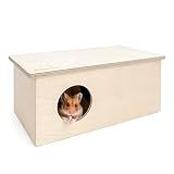 Niteangel Birch Chamber-Maze Hamster Hideout: 1 Entrance 2 Rooms Habitat