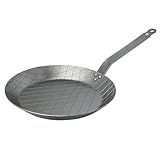 De Buyer MINERAL B Carbon Steel Steak Pan - 11” Diameter, 8.4” Cooking Surface - Ideal for Searing & Browning Meat - PFAS, PFOA & PFOS Free - Made in France
