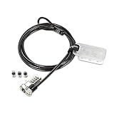 Kensington Universal 3-in-1 Combination Laptop Lock, Computer Security Locking Cable - Resettable Version (K62316WW), Black