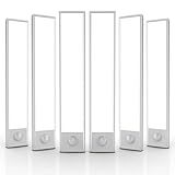6 Pack Under Cabinet Lighting Wireless, 32 LED Rechargeable Battery Motion Sensor Light Indoor, Stick On Magnetic Closet Lights, Under Counter Lights for Kitchen, Stairs, White 8 in