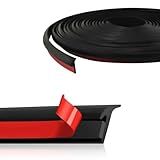 HHZL Rubber Edge Trim T Molding Seal Strip Car Windshield Edge Weather Stripping 16.4FT/5M Rubber T-Type Seal Strip for Headlight Sealant/Fender/Wheel Eyebrow Trim Self Adhesive Weatherstrip(6mm)