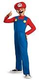 Disguise Nintendo Super Mario Costume, Officially Licensed Super Mario Brothers Boys Costume, Classic Child Size Medium (7-8)