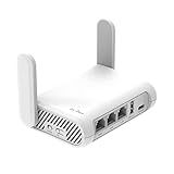 GL.iNet GL-SFT1200 (Opal) Secure Travel WiFi Router, AC1200 Dual Band Gigabit Ethernet Wireless Network, IPv6 USB 2.0, Repeater Bridge Access Point Mode, Router for Public Use, Easy Setup with Guide