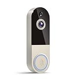 Lunelyx 1080p Wireless Video Doorbell Camera, Smart Outdoor Surveillance Cam, Live View, Cloud Storage, AI Human Detection, Instant Alerts, Night Vision, Two Way Audio, 2.4G WiFi Only