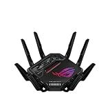 ASUS ROG Rapture GT-BE98 PRO First Quad-Band WiFi 7 Gaming Router supports 320MHz, Dual 10G Port, Triple-level Game Acceleration, Mobile Game Mode, Subscription-Free Security, AiMesh, and VPN features