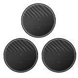 EverNary Window Vibration Alarm,3Pack 125dB Loud Ultra-Slim Anti-Theft Alarm for Door and Window Glass Break Sensor Alert with Adjustable Sensitivity (3, Black)
