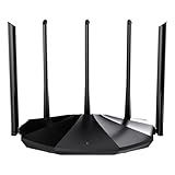 Tenda WiFi 6 Router for Home, AX1500 Dual Band Gigabit Router for Wireless Internet, Long Range Coverage with 5 * 6dBi High-Gain Antennas, 4 Gigabit Ports, Support WPA3, IPv6, Parental Control(RX2Pro)