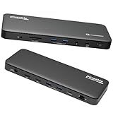 Plugable Thunderbolt 4 Dock with 100W Charging, Thunderbolt Certified, Laptop Docking Station Dual Monitor Single 8K or Dual 4K HDMI for Windows and Mac, 4X USB, Gigabit Ethernet (TBT4-UD5)