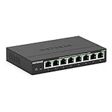 NETGEAR 8-Port 2.5G Multi-Gigabit Ethernet Easy Smart Managed Essentials Network Switch (MS308E) - with 8 x 2.5Gbps Ports, Desktop or Wall Mount, Metal Case