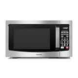 TOSHIBA Countertop Microwave Oven, 1.2 Cu.Ft, 1000W, Stainless Steel