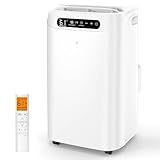 Humhold 14000 BTU Portable Air Conditioners, Remote Control, 3 in 1 Free Stand Smart Cooling Portable AC Unit with Dehumidifier, Fan, Cools Room up to 700 sq.ft, 24H Timer, Windows Sealing Kit