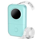 Phomemo Label Maker, D30 Portable Bluetooth Mini Label Printer Machine, Smartphone Handheld Thermal Sticker Small Labeler Multiple Templates Fonts Icon Inkless Custom Label for Home Kids, School Item