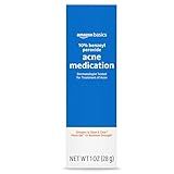 Amazon Basics 10% Benzoyl Peroxide Acne Medication, Maximum Strength, 1 Fluid Ounce Face Gel