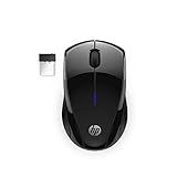 HP X3000 G3 Wireless Mouse - Black, 15-Month Battery, Side Grips for Control, Travel-Friendly, Blue LED, Powerful 1600 DPI Optical Sensor, Compatible with Wins PC/Laptop, Mac, Chromebook (683N7AA)