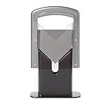 Hoan Bagel Biter Slicer and Cutter with Safety Shield - Serrated Blade Cuts Bagels, Muffins, Buns and Rolls - Dishwasher Safe Bagel Guillotine, 9.25 Inches Tall, Stainless Steel
