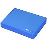ProsourceFit Exercise Balance Pad – Non-Slip Cushioned Foam Mat & Knee Pad for Fitness and Stability Training, Yoga, Physical Therapy 15.5”x12.75”, Blue