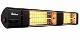 DR. INFRARED HEATER DR-239 3000W Indoor & Outdoor Infrared Patio Heater, Wall or Ceiling Mount, IP55 Weatherproof, Commercial or Residential, 220V-240V Electric Heater with Remote & Mounting Kit