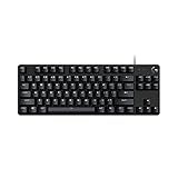Logitech G413 TKL SE Mechanical Gaming Keyboard - Compact Backlit Keyboard with Tactile Mechanical Switches, Anti-Ghosting, Compatible with Windows, macOS - Black Aluminum