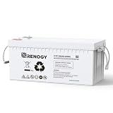 Renogy Deep Cycle AGM Battery 12 Volt 200Ah, 3% Self-Discharge Rate, 2000A Max Discharge Current, Safe Charge Most Home Appliances for RV, Camping, Cabin, Marine and Off-Grid System, Maintenance-Free