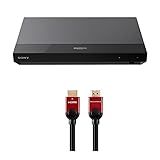Sony UBP-X700 4K Ultra HD Blu-ray Player with Dolby Vision Bundle with 6 Feet High Speed HDMI Cable (2 Items)