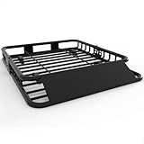 GarveeLife 46 in x 36 in Universal Roof Rack Carrier Basket, 200 LBS Capacity Rooftop Cargo Rack, Car Top Luggage Holder Basket Heavy Duty for SUVs, Trucks, Vehicles