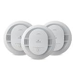 Kidde Smoke Detector, 10-Year Battery Powered, with LED Status Lights, 85 dB Alarm, 5-inches, 20SD10, 3 Pack