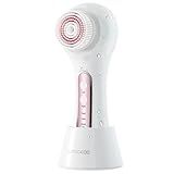 UMICKOO Electric Facial Cleansing Brush, 2-Way Rotating Face Scrubber for Daily & Deep Cleaning, 3 Modes, 5 Brush Heads, Rechargeable, IPX7 Waterproof for All Skin Types