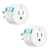 EIGHTREE Smart Plug, Smart Plugs That Work with Alexa & Google Home, Compatible with SmartThings, Smart Outlet with WiFi Remote Control and Timer Function, 2.4GHz Wi-Fi Only, 2Packs