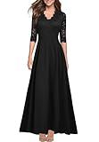REPHYLLIS Black Dresses for Women Bridesmaid Quinceanera Evening Dresses L