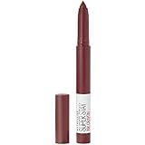 Maybelline Super Stay Ink Crayon Lipstick Makeup, Precision Tip Matte Lip Crayon with Built-in Sharpener, Longwear Up To 8Hrs, Live On The Edge, Purple Brown, 1 Count
