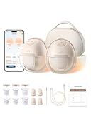 eufy Security Heated Wearable Breast Pump S1 Pro, Slim Hands-Free with Industry-Leading HeatFlow Tech, Wireless Charging Case, App-Controlled OptiRhythm, 300 mmHg Strong Suction, in-Bra Use