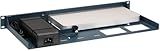 Rackmount.IT RM-CI-T14MC Rack Mount Kit for Cisco Meraki MX68, MX68W, MX68CW, and MX75 with Media Converter – 1U, 19" Rackmount, Front-Facing Ports, Light Pipe + Fixed Power Supply – Metallic Blue