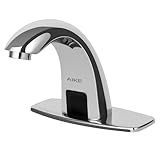 AIKE Touchless Bathroom Faucet for Commercial Automatic Sink Tap, Polished Finsh,Model AK7500(Battery Operated)