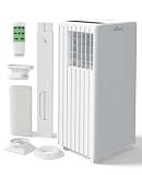 Garvee 8000 BTU Portable Air Conditioner, 3-in-1 Portable AC Cooling, Dehumidifying & Fan for Bedroom, Apartment, Dorm & Rooms Up to 350 Sq. Ft, Sleep Mode, 24-Hr Timer, Remote, Window Kit, White