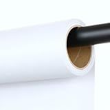 LWAIZSM White Seamless Paper Backdrop, White Photo Backdrop 86" x32.8'