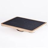 StrongTek Professional Wooden Balance Board with Crossed Hardwood Base, Advanced Rocker Board for Core Strength, Stability Training, Difficult Balancing Board, Support 360° Rotation