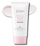 MAKEPREM UVA UVB Defense Me Calamine Calming Sun Cream SPF 50+ PA++++ 1.69 Fl Oz Korean Mineral Sunblock VEGAN Sunscreen Reef-safe Mild Non-Irritating Sensitive Acne-Prone Skin Non-Nano No Chemicals